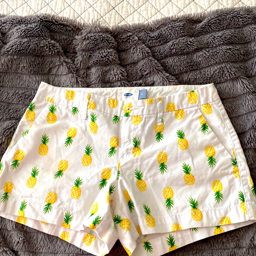 COPY - Old navy pineapple shorts size 0